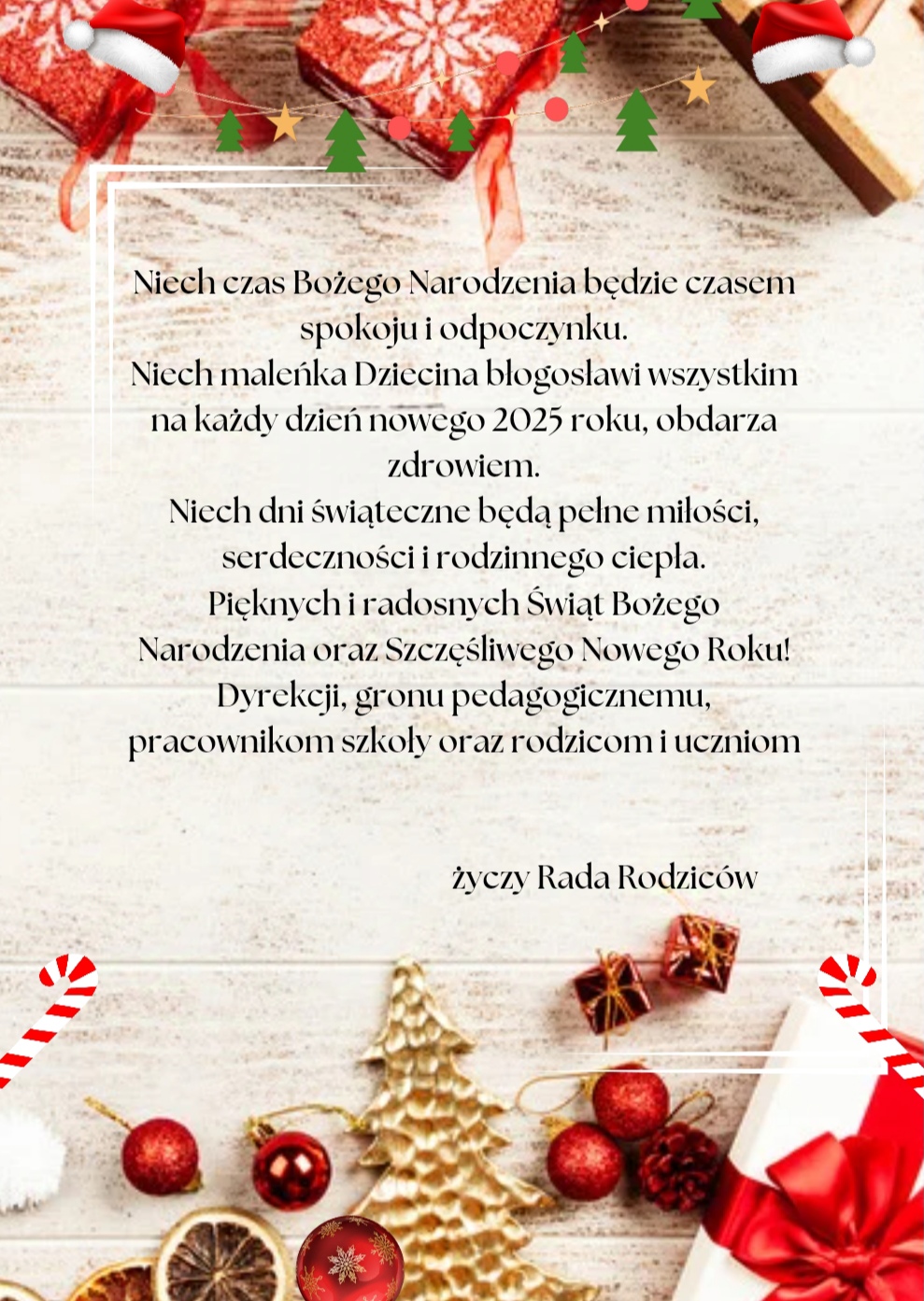 Życzenia od Rady Rodziców