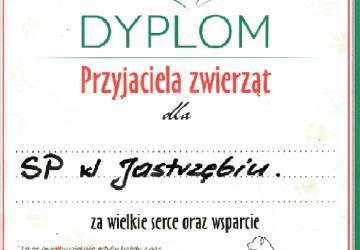 Dyplom Przyjaciela zwierząt