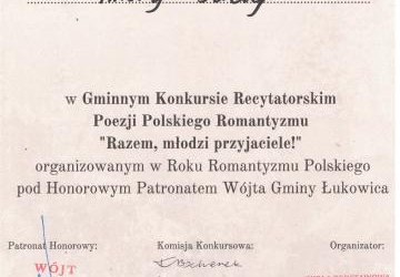 Gminny konkurs recytatorski