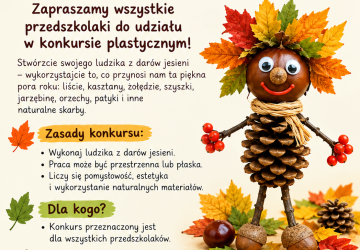 Konkurs plastyczny „Ludzik z darów jesieni”